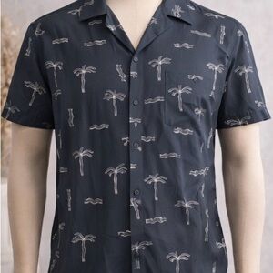 Civil Society Palm Tree Print Short Sleeve Button Down Shirt Men’s – NWT